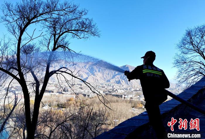 12月6日，布達(dá)拉宮消防救援大隊(duì)在布達(dá)拉宮山體林草區(qū)域開展?jié)窕ぷ??！㈣?攝